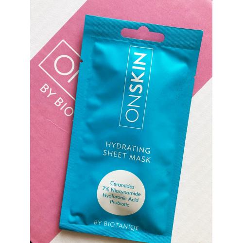 Biotaniqe OnSkin, Hydrating Sheet Mask (Nawilżająca maska na tkaninie) - opinie | zdjęcie do recenzji od 123eliza96