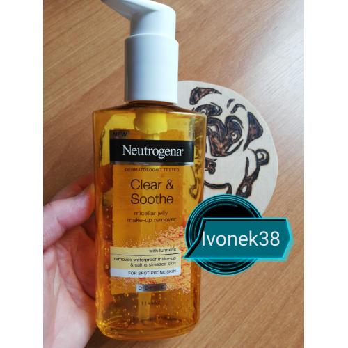 Neutrogena Clear & Soothe, Micellar Jelly Make-up Remover (Micelarny żel do demakijażu z kurkumą) - opinie | zdjęcie do recenzji od Ivonek38