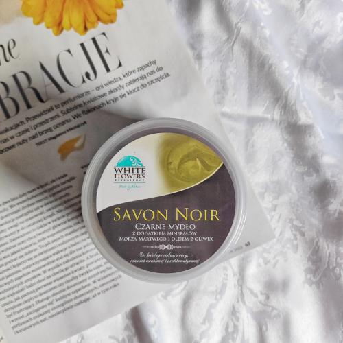 White Flower's Experience Savon Noir, Czarne mydło z dodatkiem minerałów z Morza Martwego i olejem z oliwek - opinie | zdjęcie do recenzji od Piegus_