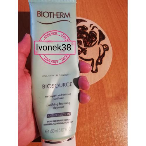 Biotherm Biosource, Purifying Foaming Cleanser (Nawilżająco-oczyszczająca pianka do twarzy) - opinie | zdjęcie do recenzji od Ivonek38
