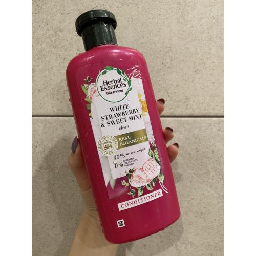 Herbal Essences Bio:renew, Oczyszczająca odżywka do włosów `Biała truskawka i słodka mięta` - opinie | zdjęcie do recenzji od idlla