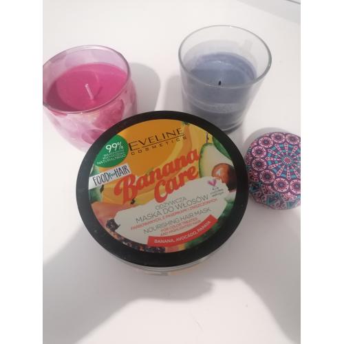 Eveline Cosmetics Food For Hair, Banana Care, Maska do włosów `Ochrona koloru i odżywienie` - opinie | zdjęcie do recenzji od blondeinbeauty