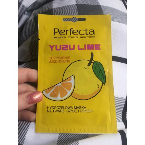 Perfecta Yuzu Lime, Hydrożelowa maska na twarz, szyje i dekolt `Odżywienie i ujędrnienie` - opinie | zdjęcie do recenzji od kama_m1