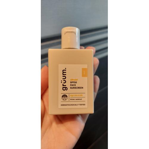 Gruum Face Sunscreen SPF 50 (Wodoodporny krem do twarzy  SPF 50) - opinie | zdjęcie do recenzji od MartaSowka - 5