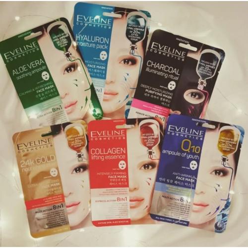 Eveline Cosmetics Collagen Lifting Essence, Intensely Firming Face Mask (Kolagenowa esencja napinająca 8  w1) - opinie | zdjęcie do recenzji od mala_222