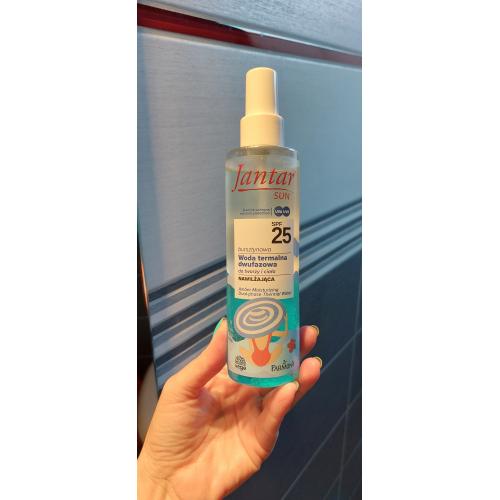 Jantar Sun, Amber Moisturizing Dual-Phase Thermal Water SPF 25 (Bursztynowa nawilżajaca woda termalna dwufazowa do twarzy i ciała) - opinie | zdjęcie do recenzji od MartaSowka - 2