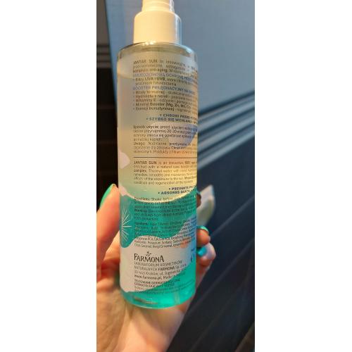 Jantar Sun, Amber Moisturizing Dual-Phase Thermal Water SPF 25 (Bursztynowa nawilżajaca woda termalna dwufazowa do twarzy i ciała) - opinie | zdjęcie do recenzji od MartaSowka - 4