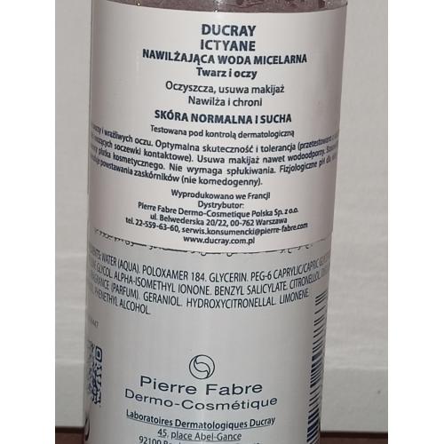 Ducray Ictyane, Moisturizing Micellar Water (Nawilżająca woda micelarna) - opinie | zdjęcie do recenzji od JustynaJusia - 2