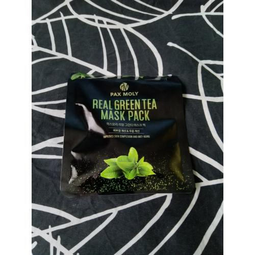 Pax Moly Real Green Tea Mask Pack (Łagodząca maska w płachcie) - opinie | zdjęcie do recenzji od Owocowysad - 4