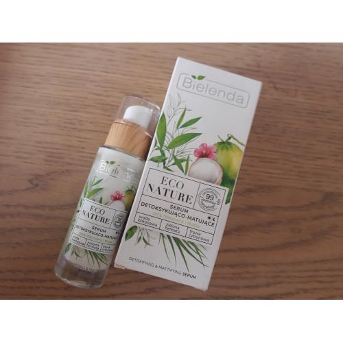 Bielenda Eco Nature, Detoksykująco-matujące serum do twarzy `Woda kokosowa, zielona herbata i trawa cytrynowa` - opinie | zdjęcie do recenzji od wikis012