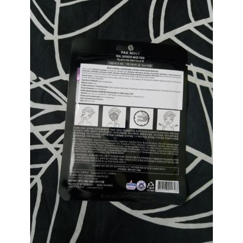 Pax Moly Real Lavender Mask Pack (Oczyszczająca maska w płachcie) - opinie | zdjęcie do recenzji od Owocowysad - 1
