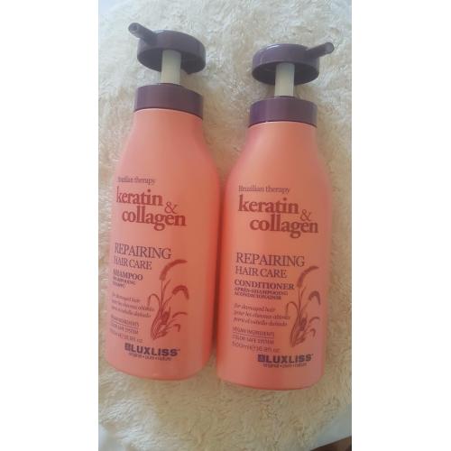 Luxliss Keratin & Collagen, Repairing Hair Care Shampoo (Naprawczy szampon do włosów) - opinie | zdjęcie do recenzji od AgaB1998 - 1