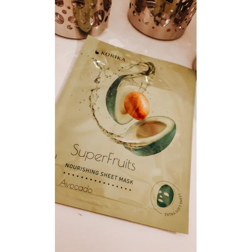 Korika SuperFruits Nourishing Sheet Mask Avocado (Odżywcza maska do twarzy) - opinie | zdjęcie do recenzji od thequre