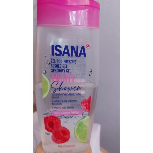 Isana Fruity Shower Duschgel (Żel pod prysznic z ekstraktem z malin i limonki) - opinie | zdjęcie do recenzji od Justiika