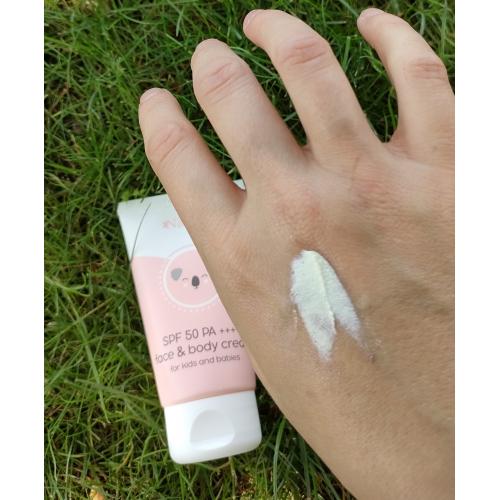 Nacomi Baby, Face & Baby Cream SPF 50 (Fotostabilny krem do twarzy dla dzieci SPF 50) - opinie | zdjęcie do recenzji od Martaj89 - 2