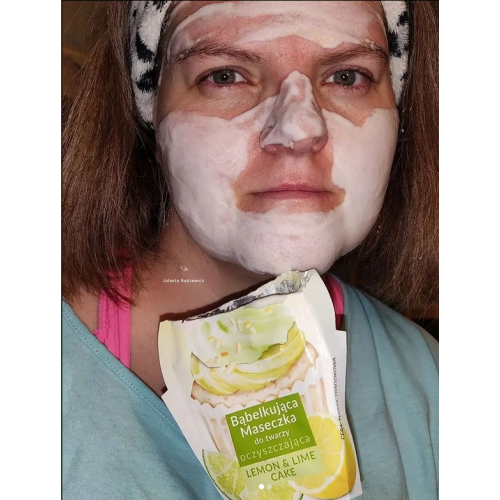 Marion Sweet Mask, Bąbelkująca maseczka do twarzy  oczyszczająca `Lemon & Lime Cake` - opinie | zdjęcie do recenzji od jolanta_rudzewicz