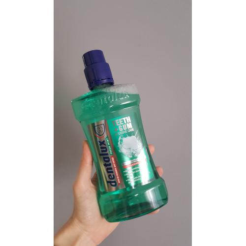Dentalux Teeth & Gum Care Fresh Mint Mouthash (Płyn do płukania jamy ustnej z alkoholem) - opinie | zdjęcie do recenzji od Zoe_Zebra
