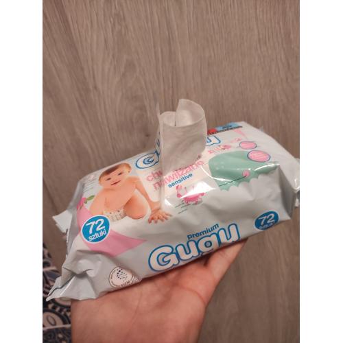 Gugu Premium Sensitive, Chusteczki nawilżane dla niemowląt - opinie | zdjęcie do recenzji od mm2991
