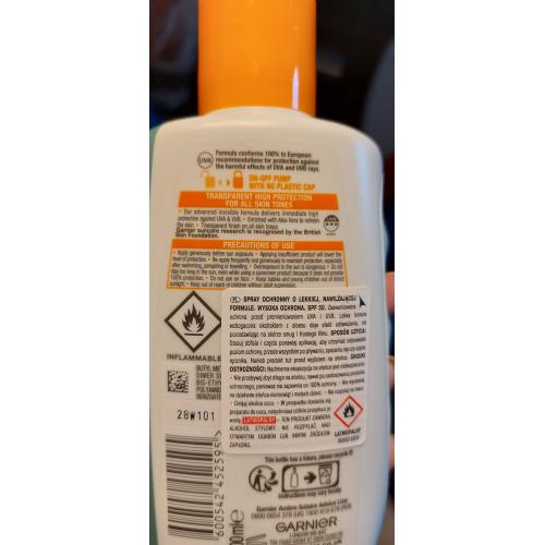 Garnier Ambre Solaire, Invisible Protect Refresh Spray SPF 50 (Spray ochronny do opalania SPF50) - opinie | zdjęcie do recenzji od MartaSowka - 3