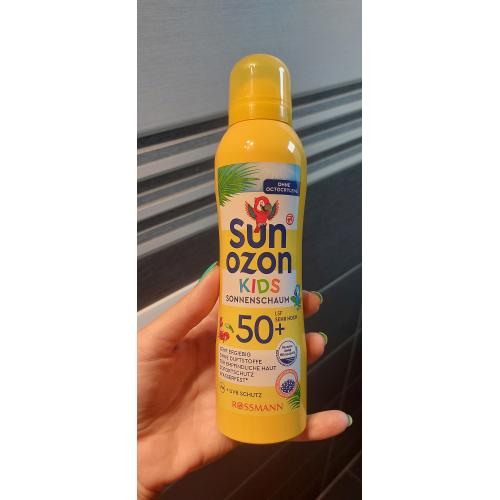 SunOzon Kids,  Sonnenschaum LSF 50+ (Pianka przeciwsłoneczna SPF 50+) - opinie | zdjęcie do recenzji od MartaSowka - 1