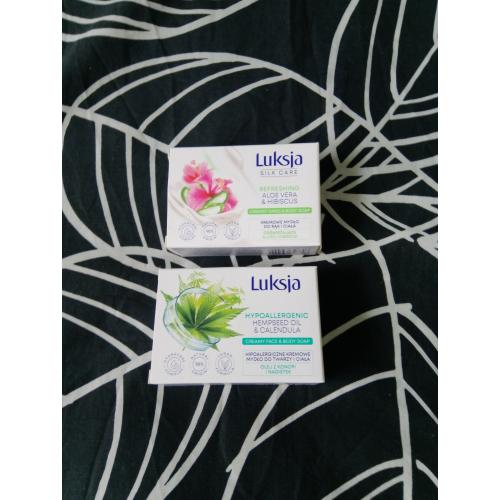 Luksja Hypoallergenic Hempseed Oil & Calendula  Creamy Hand & Body Soap (Hipoalergiczne kremowe mydło do twarzy i ciała `Olej z konopi i nagietek`) - opinie | zdjęcie do recenzji od Owocowysad - 2