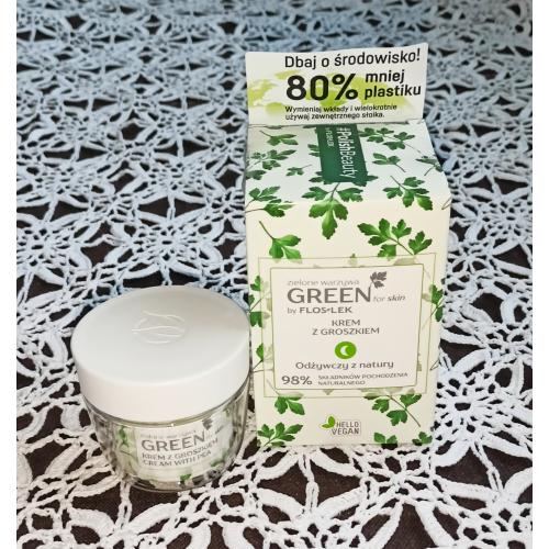 Floslek Green for Skin, Krem z groszkiem na noc `Zielone warzywa` - opinie | zdjęcie do recenzji od Kozucha6