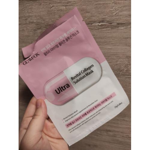 Glamfox Ultra, Revital Collagen Solution Mask (Rewitalizująca kolagenowa maska w płachcie do skóry przesuszonej i dojrzałej) - opinie | zdjęcie do recenzji od mm2991
