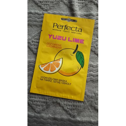 Perfecta Yuzu Lime, Hydrożelowa maska na twarz, szyje i dekolt `Odżywienie i ujędrnienie` - opinie | zdjęcie do recenzji od ciasteczkowapanna - 1