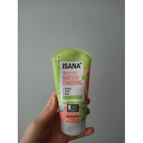 Isana 3 in 1 Fruchtsäure Hautverfeinerung feine Poren (Peeling + maska 3 w1 `Redukcja porów `) - opinie | zdjęcie do recenzji od MartaSroczka