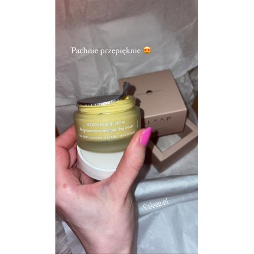 SLAAP Morning Bloom, Deep Moisture Prebiotic Day Cream (Prebiotyczny krem nawilżający na dzień) - opinie | zdjęcie do recenzji od bujnarosia
