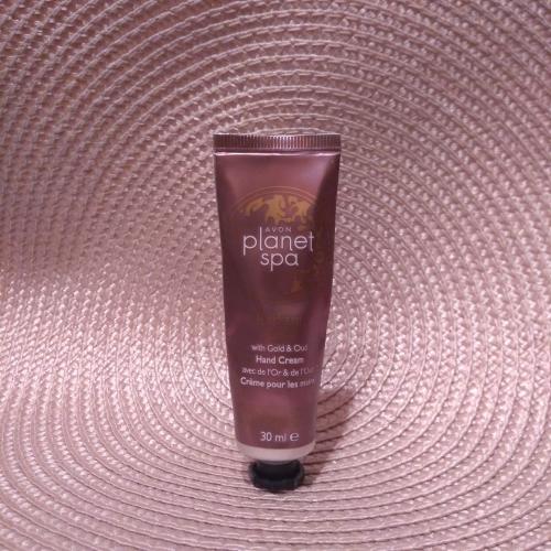 Avon Planet Spa, Radiant Gold, Hand Cream (Rozświetlający krem do rąk) - opinie | zdjęcie do recenzji od AnaSky
