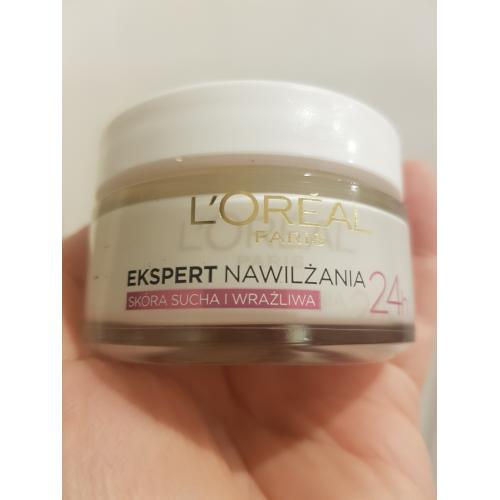 L'Oreal Paris Expert Nawilżenia, Krem nawilżający na dzień skóra sucha i wrażliwa - opinie | zdjęcie do recenzji od Ata77