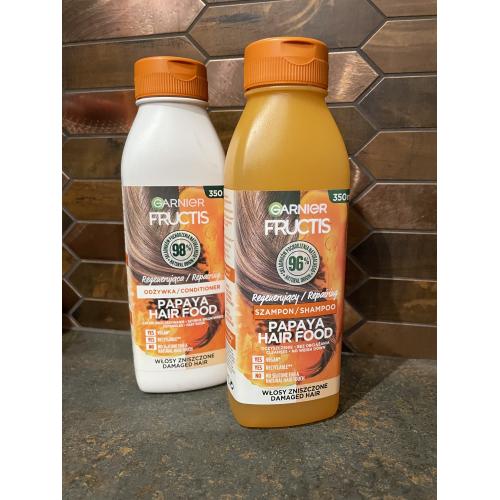 Garnier Fructis, Papaya Hair Food, Regenerująca odżywka do włosów zniszczonych - opinie | zdjęcie do recenzji od Myszamouse - 2