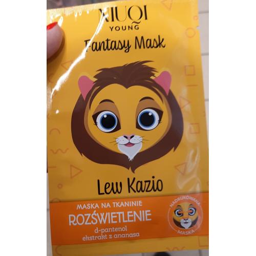Niuqi Young, Fantasy Mask, Maska na tkaninie rozświetlająca `Lew Kazio` - opinie | zdjęcie do recenzji od Qradomowa86