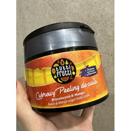 Tutti Frutti Peeling cukrowy do ciała `Brzoskwinia i mango` (nowa wersja) - opinie | zdjęcie do recenzji od idlla
