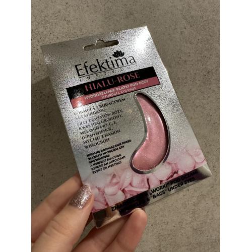 Efektima Hialu Rose, Hydrogel Eye Pads (Hydrożelowe płatki na zmarszczki i "worki" pod oczami) - opinie | zdjęcie do recenzji od idlla