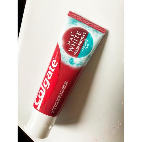Colgate Max White Stain Protect + Organic Clay Toothpaste (Pasta do zębów z glinką organiczną) - opinie | zdjęcie do recenzji od 123eliza96 - 1