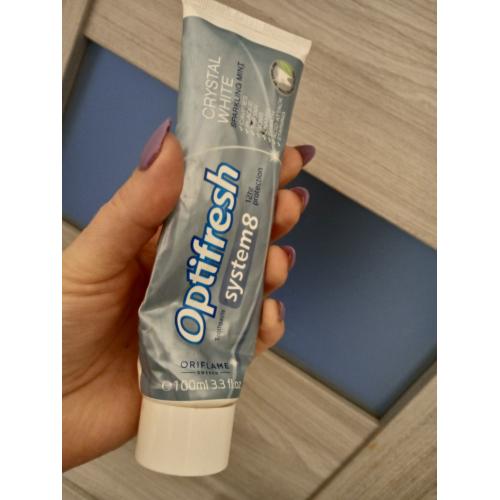 Oriflame Optifresh, System 8 Crystal White Toothpaste (Pasta do zębów) - opinie | zdjęcie do recenzji od Moniula93 - 1