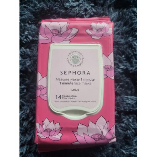 Sephora Collection, 1 Minute Face Mask Lotus (Zestaw masek w płachcie `Lotos`) - opinie | zdjęcie do recenzji od stokrotka__k