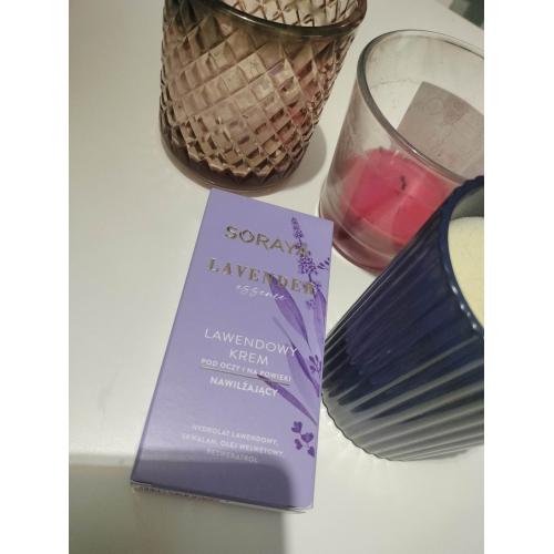 Soraya Lavender Essence, Lawendowy krem nawilżający pod oczy i na powieki - opinie | zdjęcie do recenzji od blondeinbeauty
