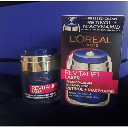 L'Oreal Paris Revitalift Laser, Pressed Cream, Krem na noc Retinol i Niacynamid - opinie | zdjęcie do recenzji od Matylda_277