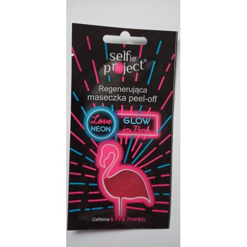 Selfie Project Love Neon, Maseczka pielęgnacyjna regenerująca peel-off `Glow in Pink` - opinie | zdjęcie do recenzji od ciasteczkowapanna - 1