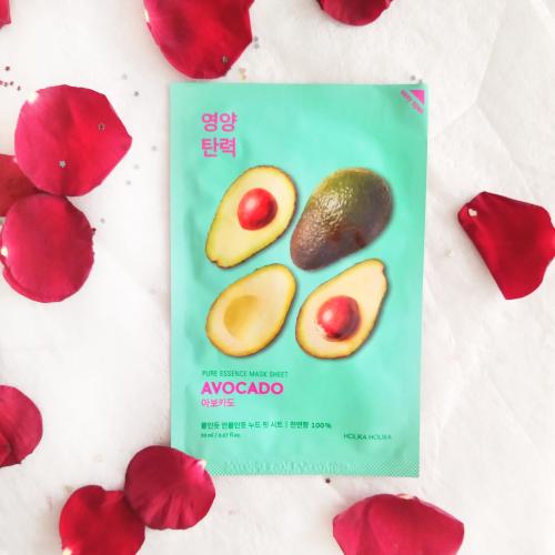 Holika Holika Pure Essence, Avocado, Mask Sheet (Maseczka z awokado) - opinie | zdjęcie do recenzji od asia10933