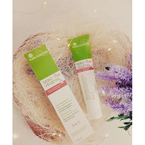 Yves Rocher Sebo Pure Vegetal,  4-in-1 Moisturizing Blemish Care (Krem nawilżający przeciw niedoskonałościom 4w1) - opinie | zdjęcie do recenzji od mala_222 - 2