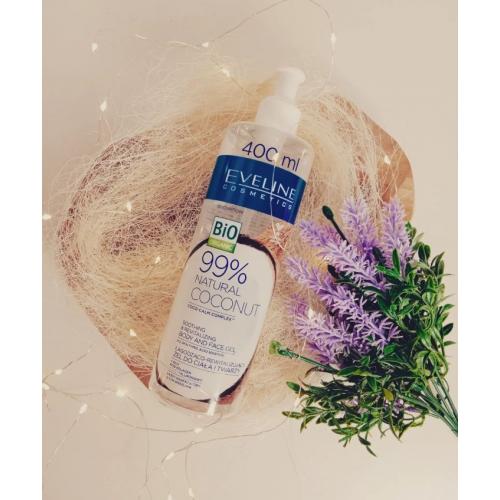 Eveline Cosmetics 99%  Natural Coconut, Łagodząco-rewitalizujący żel do ciała i twarzy - opinie | zdjęcie do recenzji od mala_222