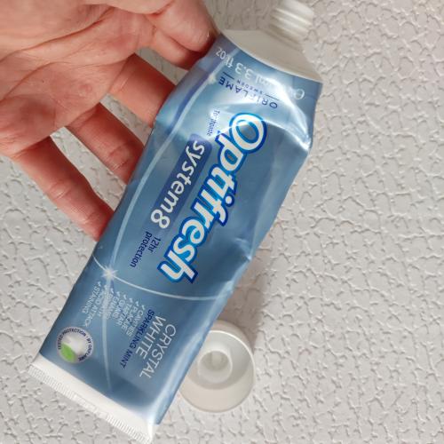 Oriflame Optifresh, System 8 Crystal White Toothpaste (Pasta do zębów) - opinie | zdjęcie do recenzji od teczowaosmiornica