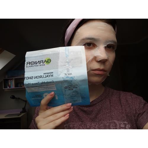 Garnier SkinActive, Fresh Hyaluron Shot, Fresh-Mix Tissue Mask (Maska w płachcie z kwasem hialuronowym) - opinie | zdjęcie do recenzji od daria_tkaczyk - 1
