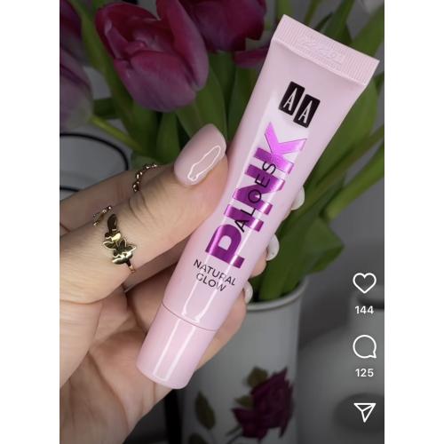 AA Pink Aloes, Regenerujący balsam do ust `Natural Glow` - opinie | zdjęcie do recenzji od kobieta_naczasie