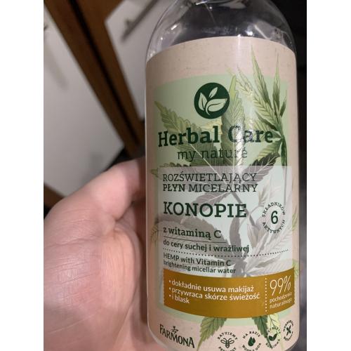 Herbal Care Rozświetlający płyn micelarny `Konopie z witaminą C` - opinie | zdjęcie do recenzji od Luxx6