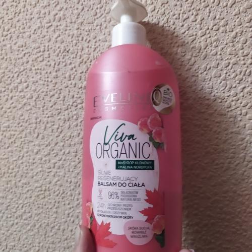Eveline Cosmetics Viva Organic, Silnie regenerujący balsam do ciała `Biosyrop klonowy + malina nordycka` - opinie | zdjęcie do recenzji od Li_nka_